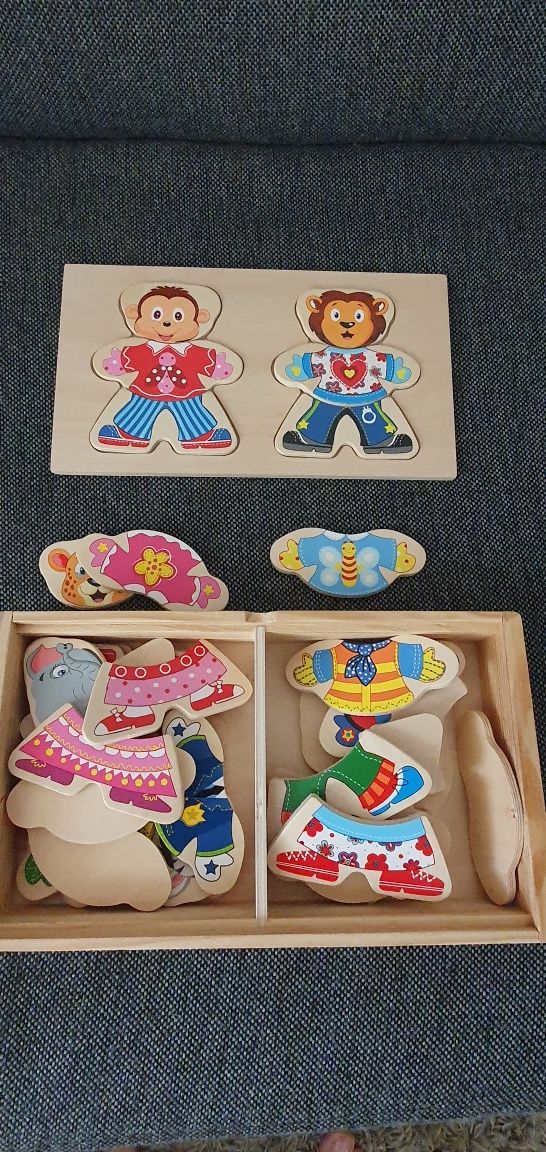 Drewniane puzle dla dziecka