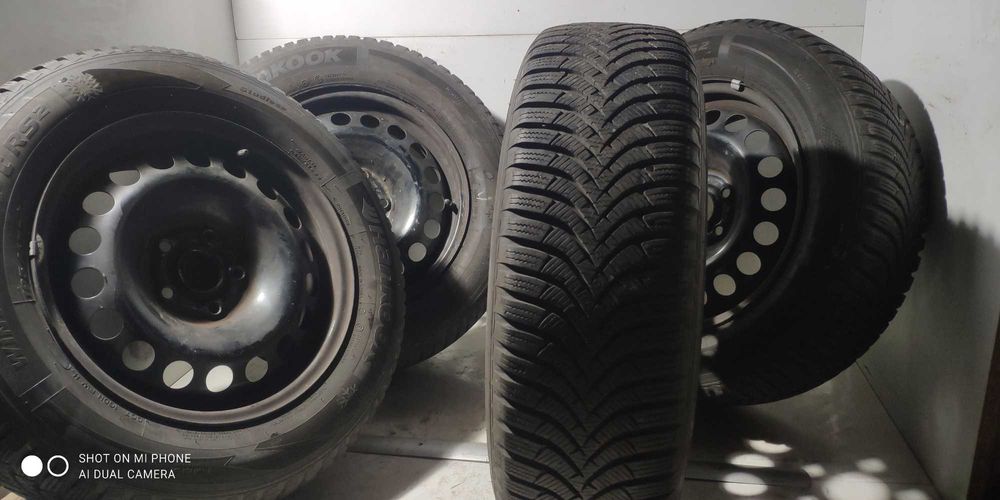 Koła 195/65R15 zimowe 5x105 HANKOOK OPEL stalowe komplet 4szt astra k