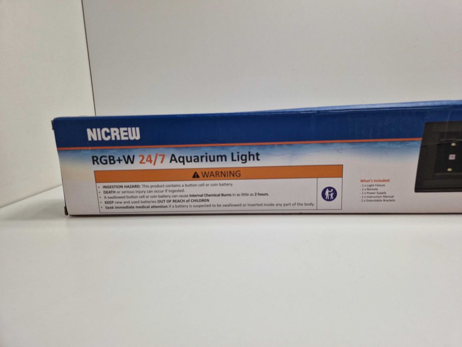 Nicrew RGB+W 24/7Światło Akwariowe z pilotem i funkcją timera 90-110cm
