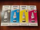 Чорнила Epson для L100/L200 664 Magenta Cyan Yellow Black комплект