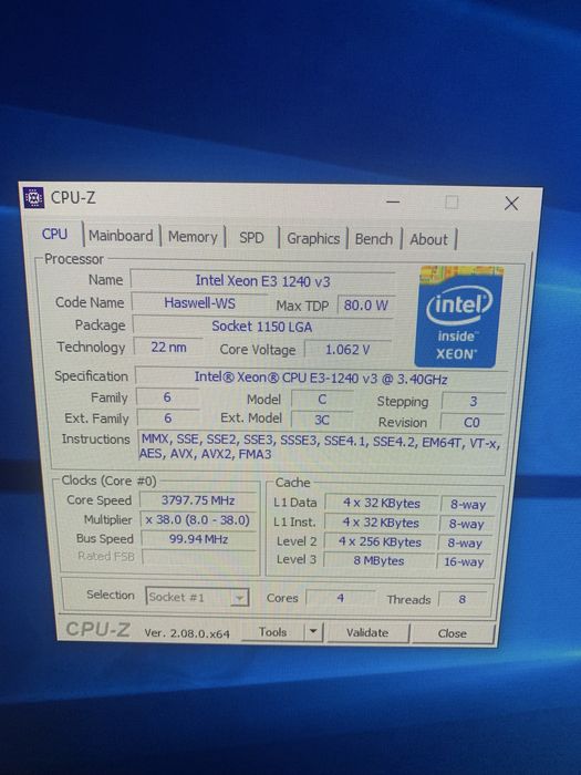 Комплект ASRock h81m-dg4+e3 1240-v3