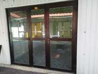 Drzwi zewnętrzne aluminiowe 240 x 210 cm okazja!