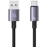 USAMS Kabel USB na USB-C 3A 0,25mFast Charging stalowy/tarnish