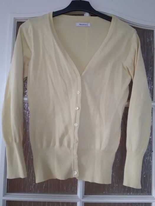 Kardigan żółty pastelowy C&A