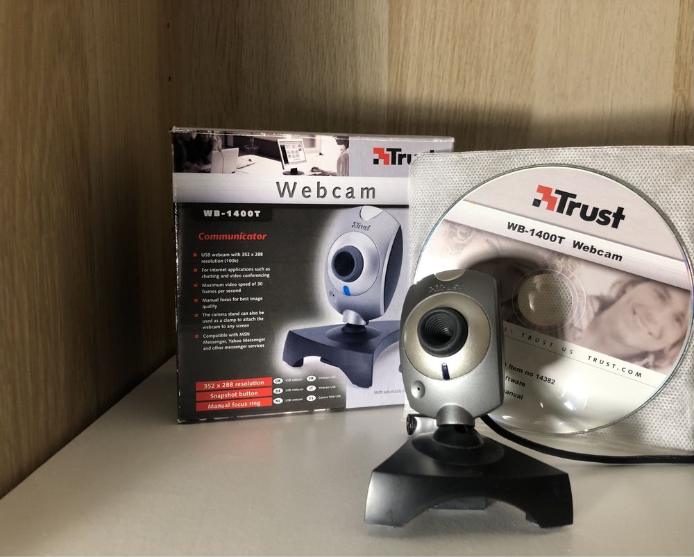 Kamera internetowa Trust 17405 z mikrofonem – USB + sterowniki na DVD