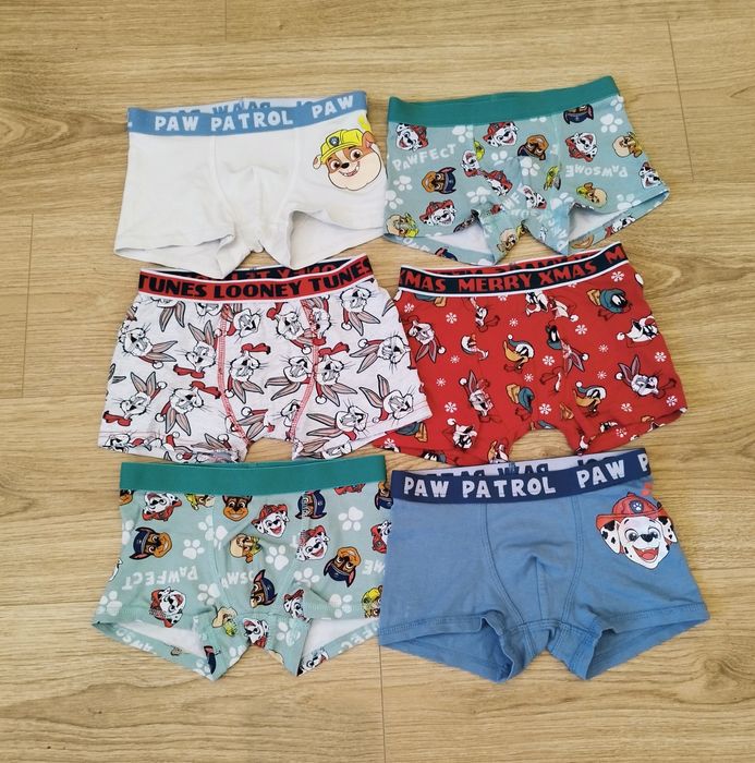Dziecięce majteczki Psi Patrol, Looney Tunes, H&M, Pepco