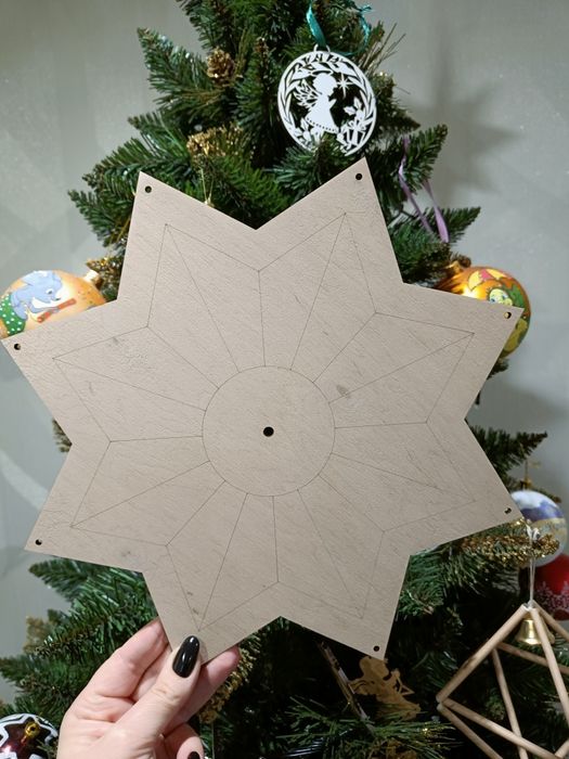 Вертепна зірка, з фарбами, стрічка, зірка колядника