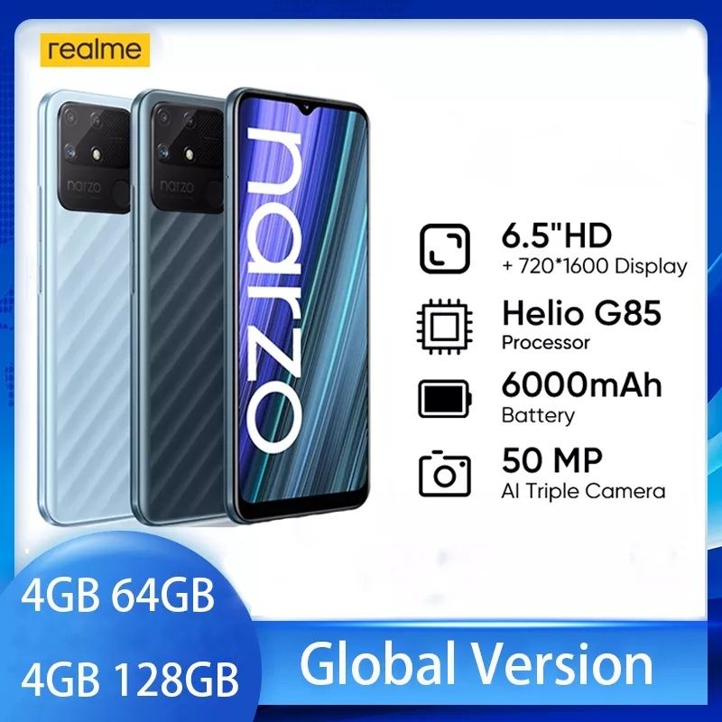 Realme Narzo 50A 4/128gb NFC Helio G85 6000mah green
