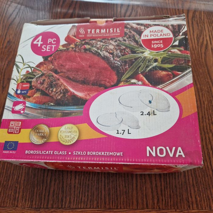 Скляні каструлі 2шт