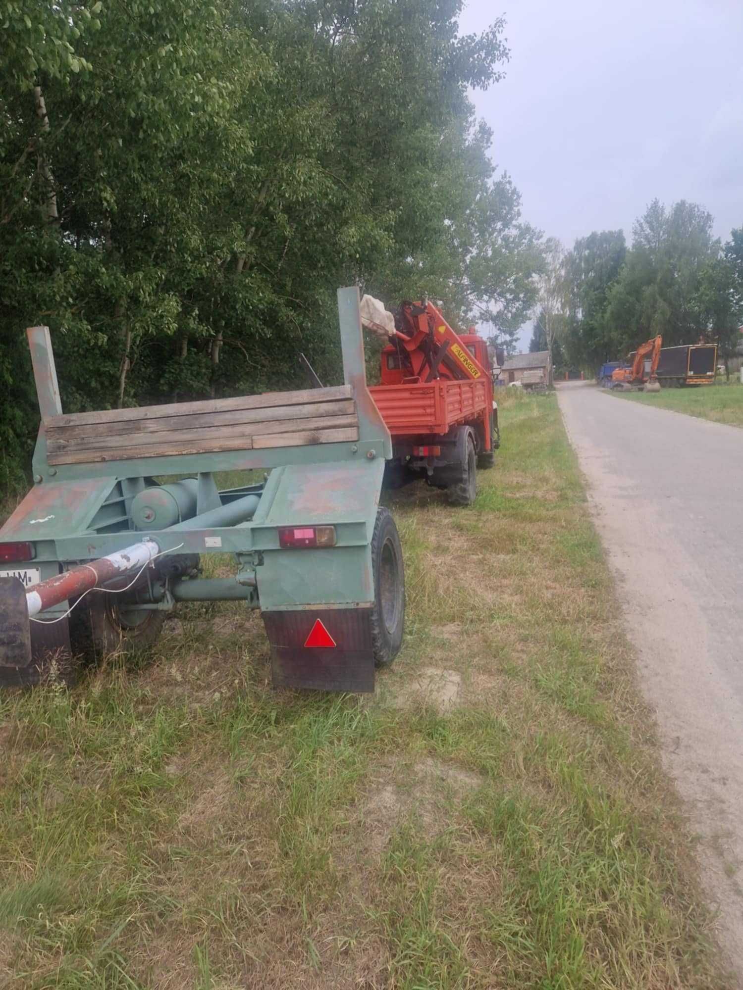 Star 244 4x4 Specjalny z HDS Wiertnica przyczepa zestaw do słupów