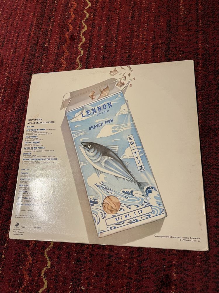 Shaved Fish John Lennon & Plastic Ono Band winyl lp