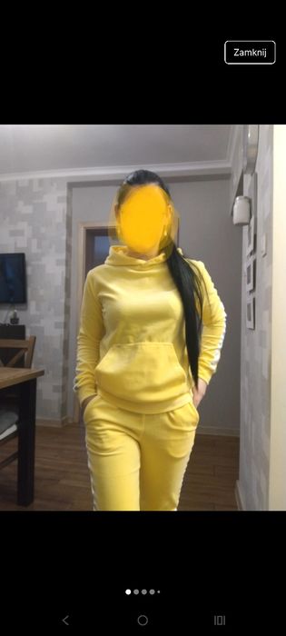 Dres sportowy żółty komplet