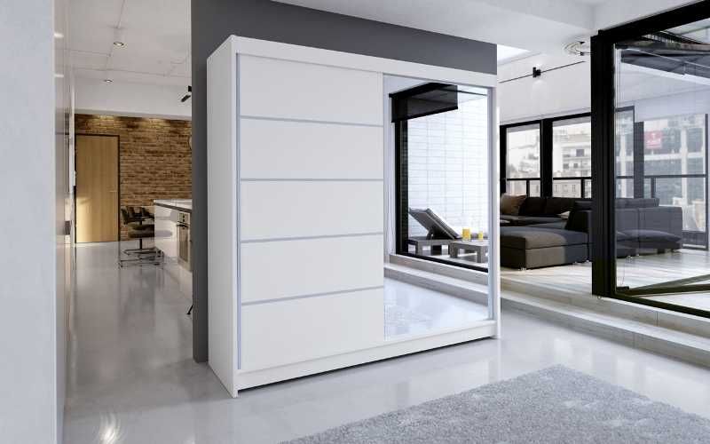 Szafa Przesuwna Garderoba KLEO 3 180cm LED 10 dni