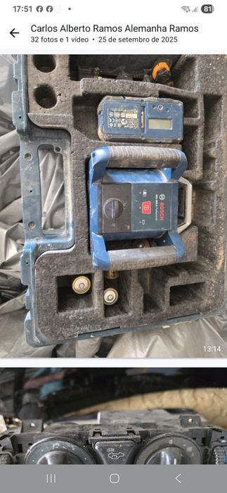 Lazer bosh ( com bateria e a pilha)