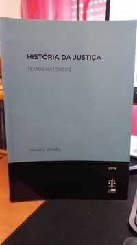 História da Justiça - Textos Históricos, Isabel Graes, 2018
