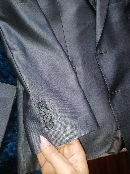 Fato de cerimonia cinzento rato brilho