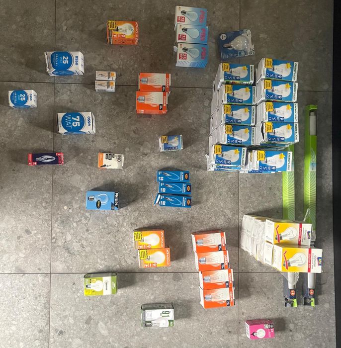 Żarowki tradycyjne różne -76 sztuk