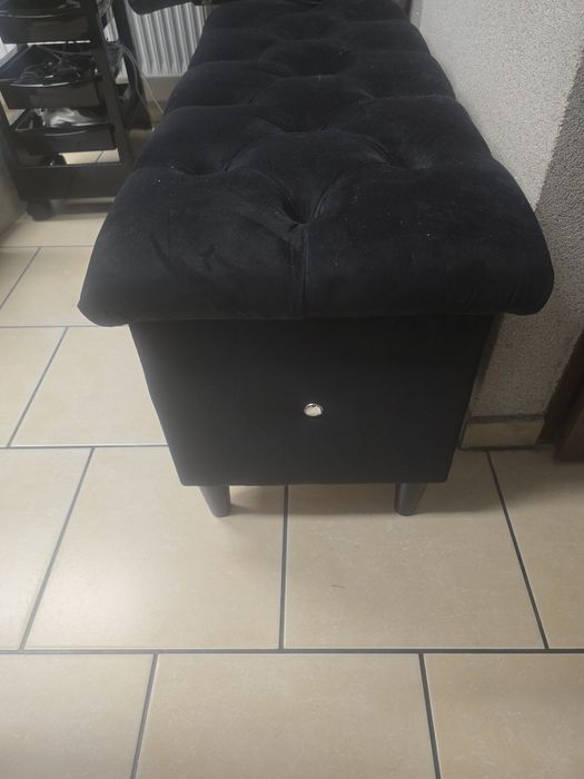 Pufa glamur z schowkiem 100x40