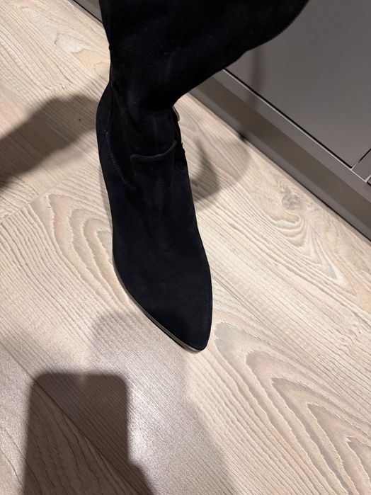 Жіночі сапоги зимові замша