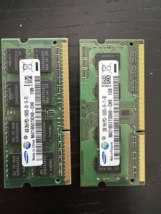 Memorias para portatil varias