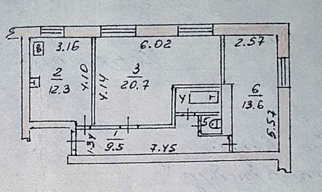 Продается 2-комн.кв. с раздельными комнатами в р-не бул.Центрального