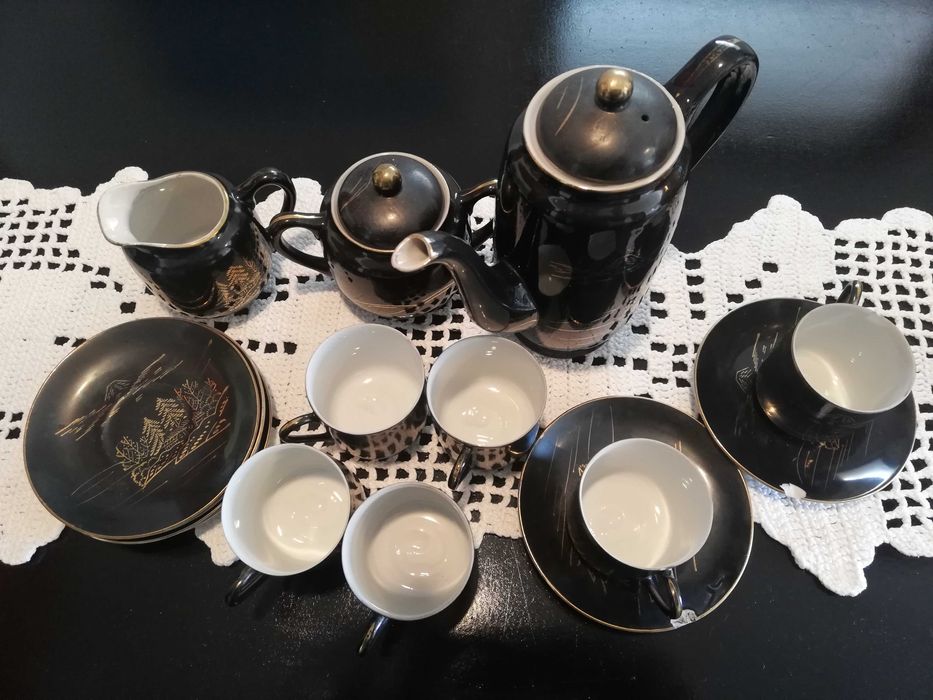 serviço café completo , porcelana chinesa, casca ovo, anos 60