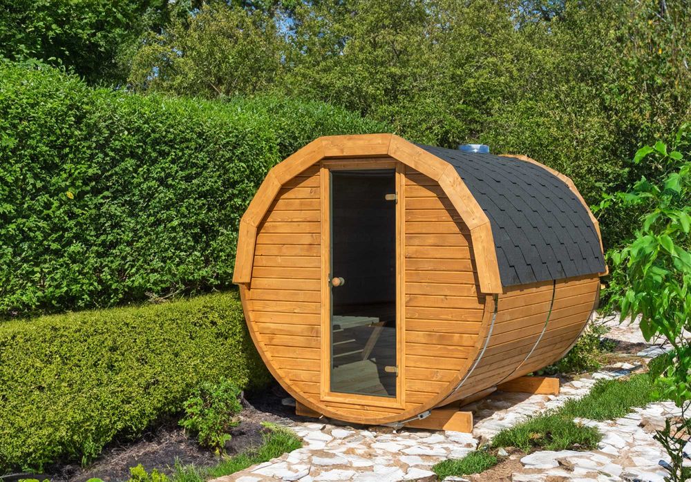 Sauna beczka ogrodowa do złożenia samodzielnego montażu 200cm WYSYŁKA