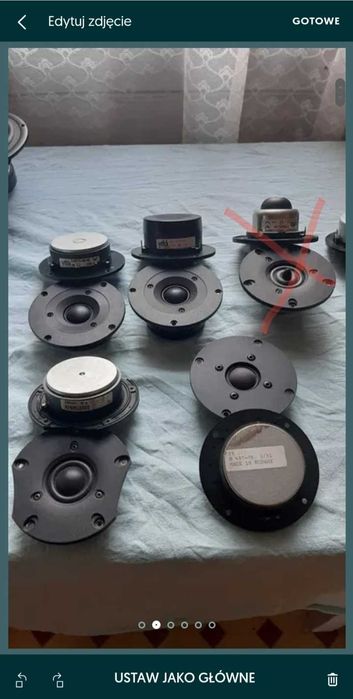 Części do kolumn zwrotnice,głośniki,ramki,plastiki,przełączniki