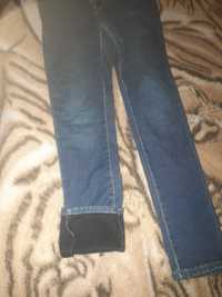 Мужские тёплые джинсы,зауженные ,размер s-m
