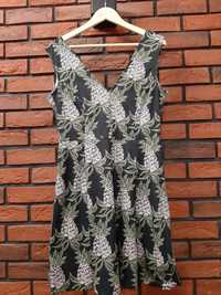 Sukienka ananasy h&m r 40 42 l xl