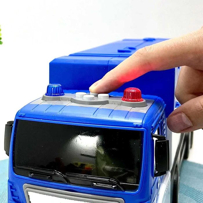 Трейлер/фура ігровий гараж/трек 2в1  два кольори (660-S17-18)