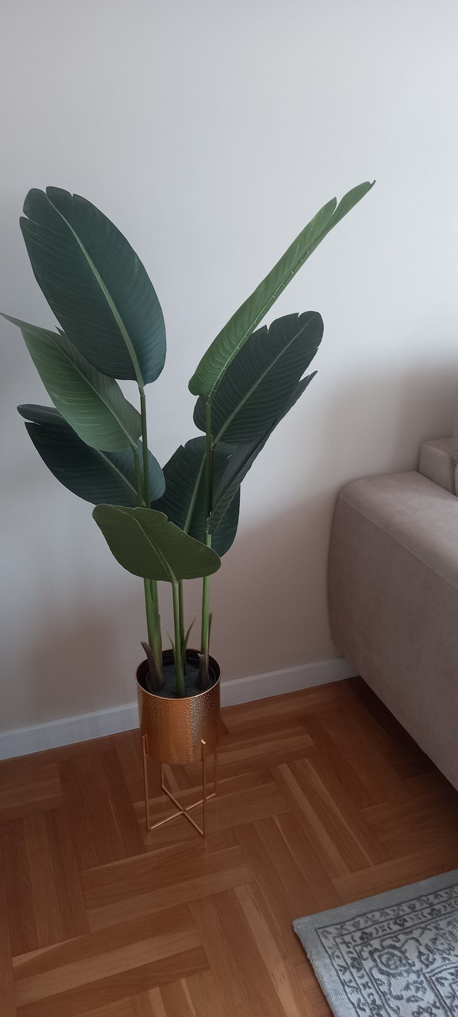Kwiat kwiatek sztuczny jysk ikea fejka homla glamour bananowiec 120 cm