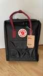 Fjallraven kanken plecak unisex 16l black ox red