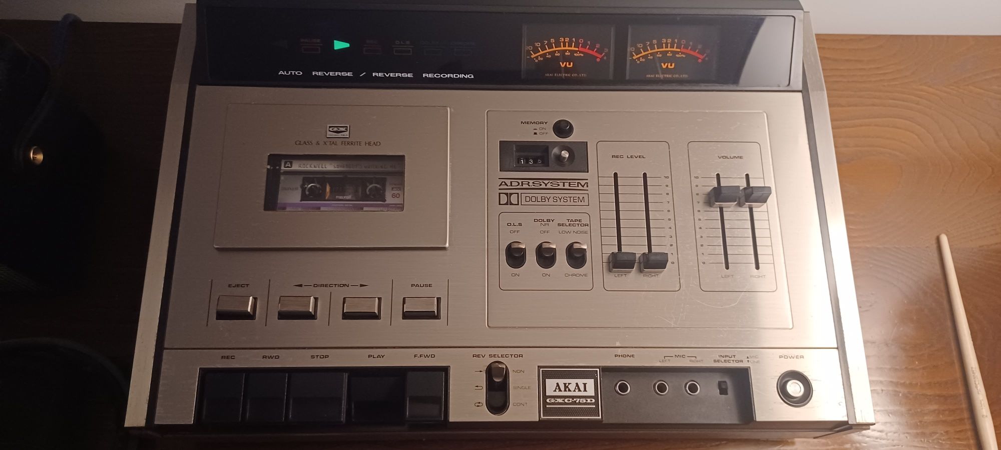 Akai GXC-75D --> Stereo Deck Cassette