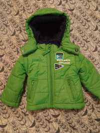 Куртка зимняя, зеленая, 6 мес., Boboli