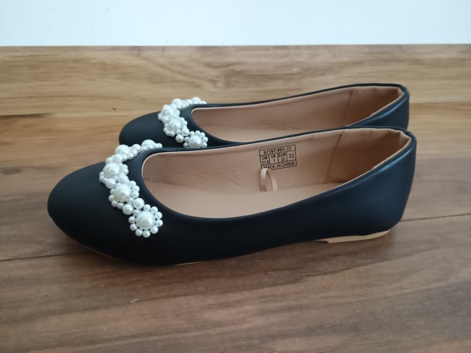 Baleriny Reserved 33 czarne jak nowe
