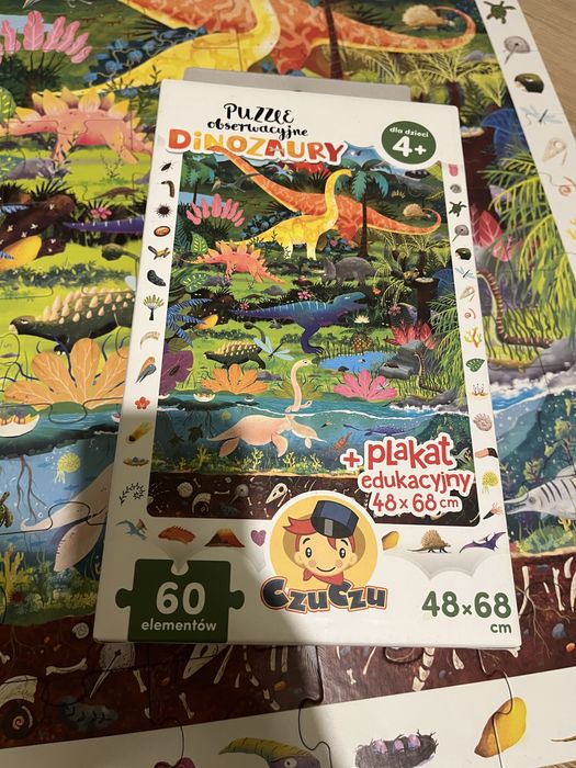 Puzzle obserwacyjne CzuCzu Dinozaury