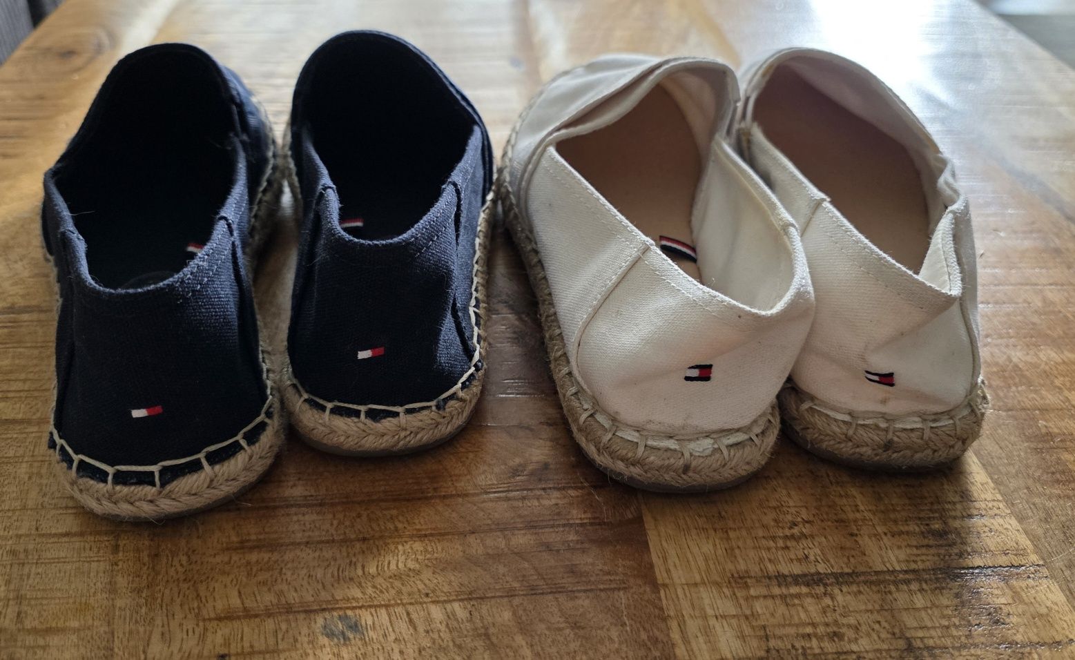 Espadryle damskie tommy hilfiger granat białe, rozmiar 37