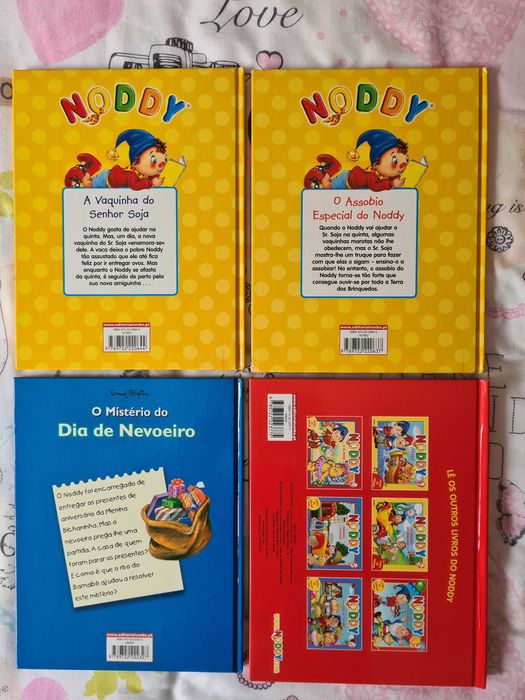 4 livros infantis da coleção "Noddy" de Enid Blyton