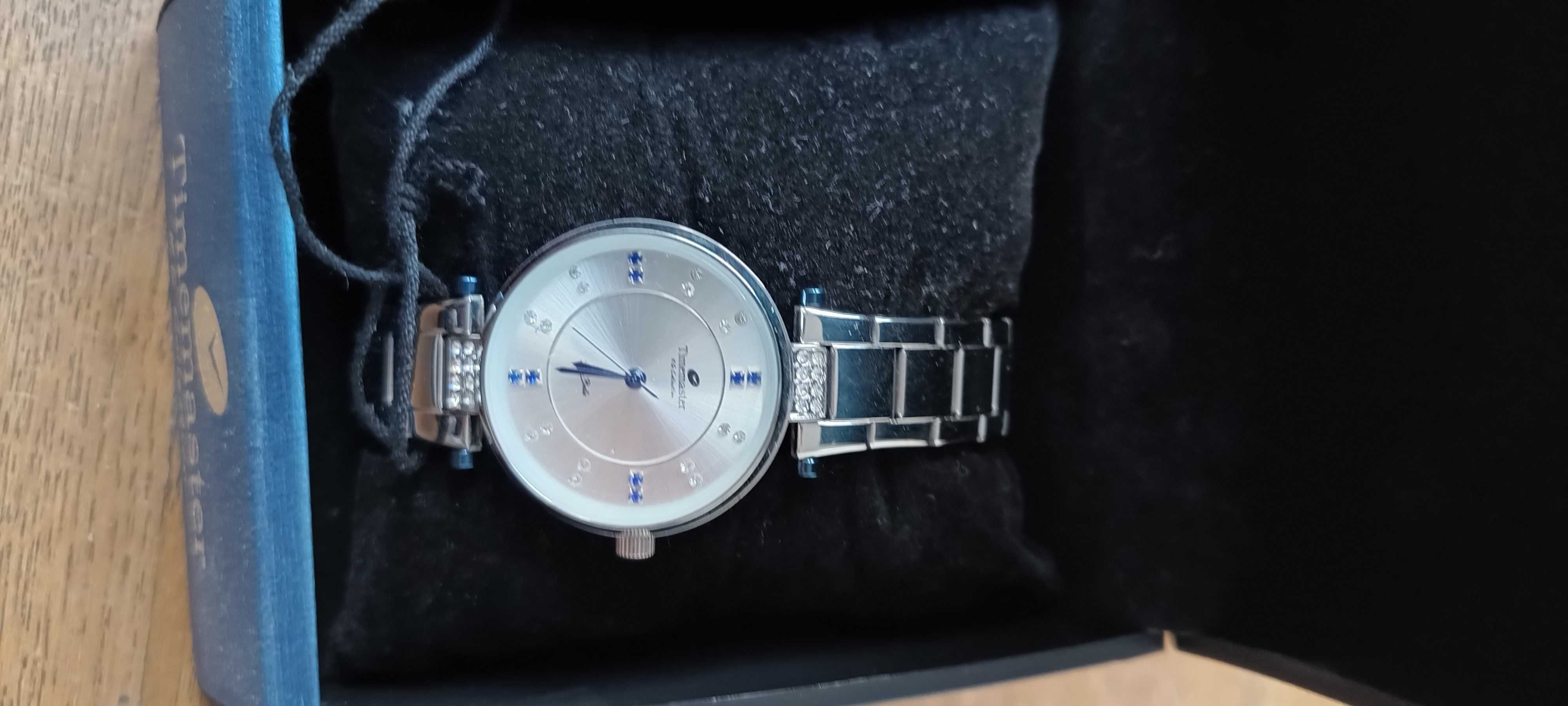 NOWY zegarek damski Timemaster KG Collection cyrkonie bransoletka -60%