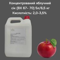 Концентрированный яблочный сок (ВХ 67- 70) канистра 5л/6,5 кг