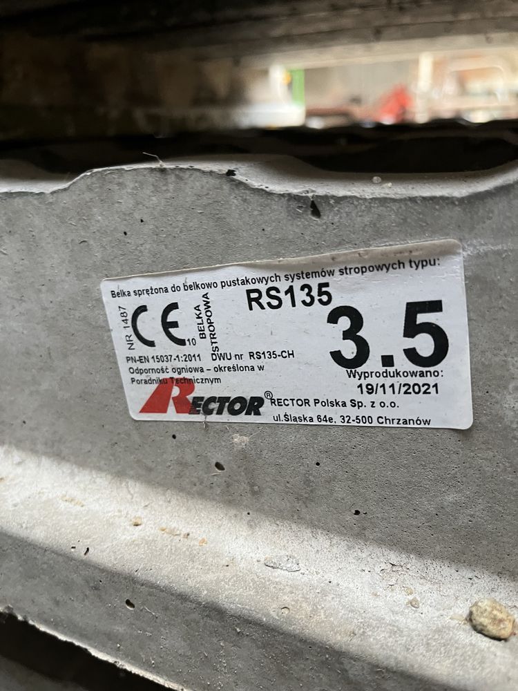 Belki stropowe sprężone RECTOR RS135 – solidna konstrukcja