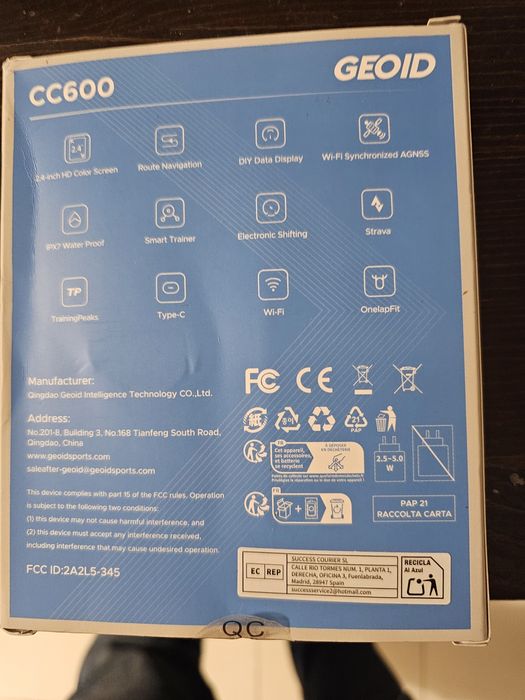 GEOID CC600  Computador para bicicleta