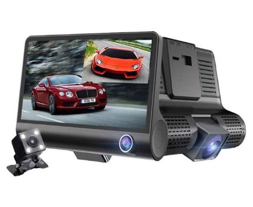 Wideorejestrator Kamera Rejestrator Jazdy 3W1 Fullhd 1080P +Karta 32Gb