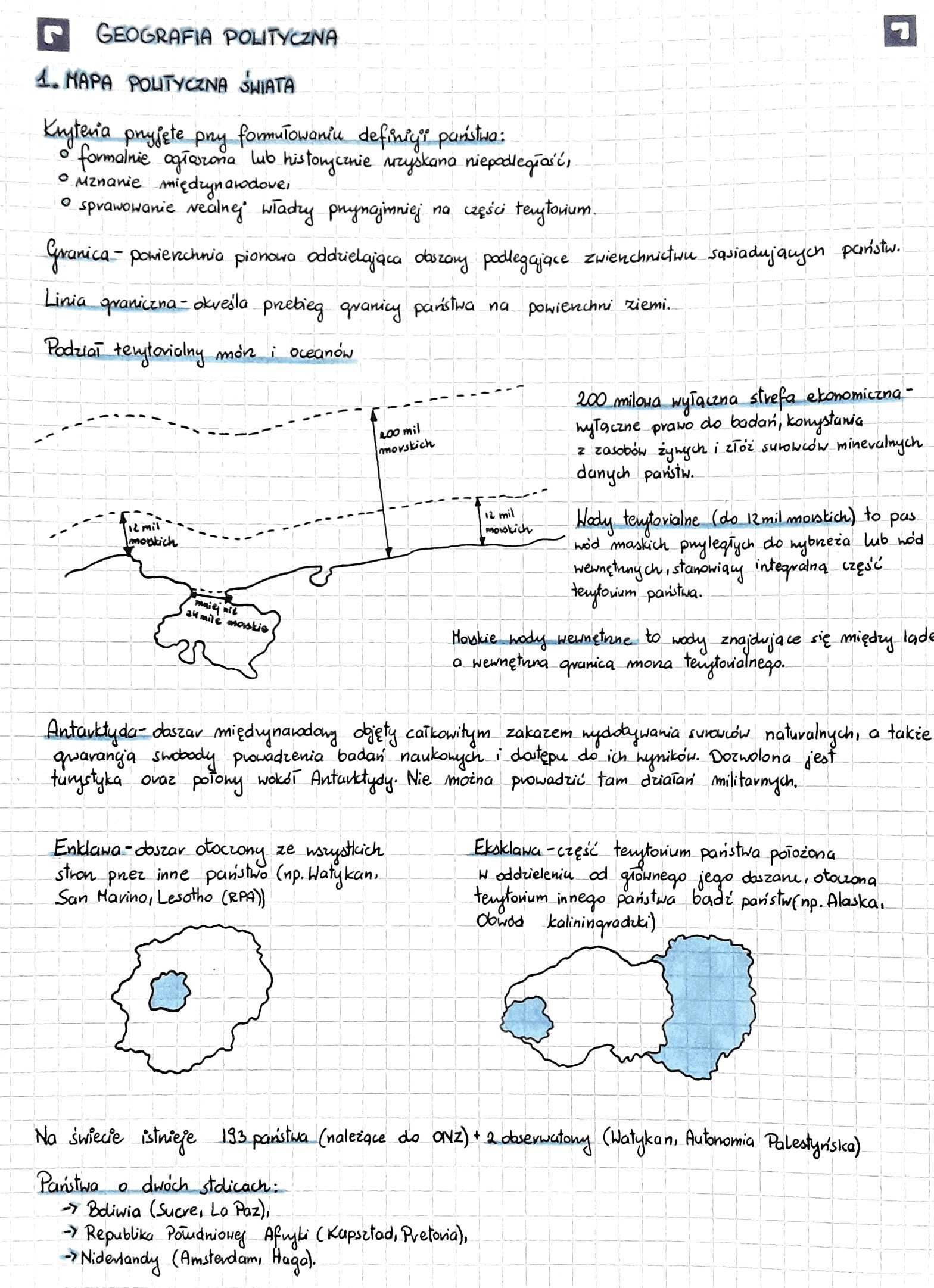 Maturalne notatki z geografii na p. rozszerzonym, matura geografia