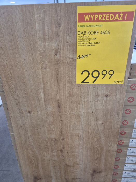 Panele podłogowe laminowane Dąb Kobe 4606 WYPRZEDAŻ