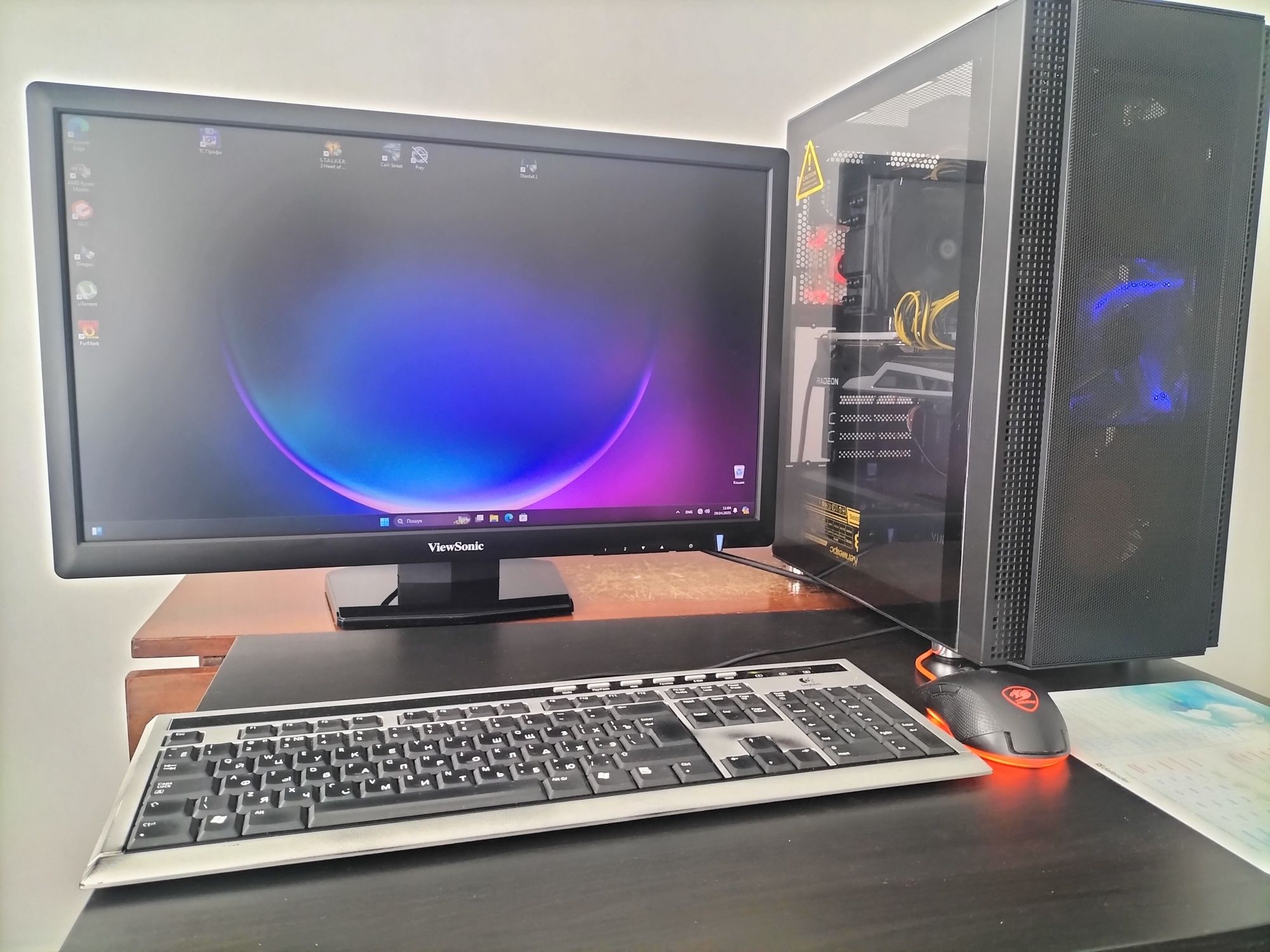 Комп'ютор Ігровий + Монітор 27 razen7500F,DDR5-32Gb,RX6900XT,m2 2Tb