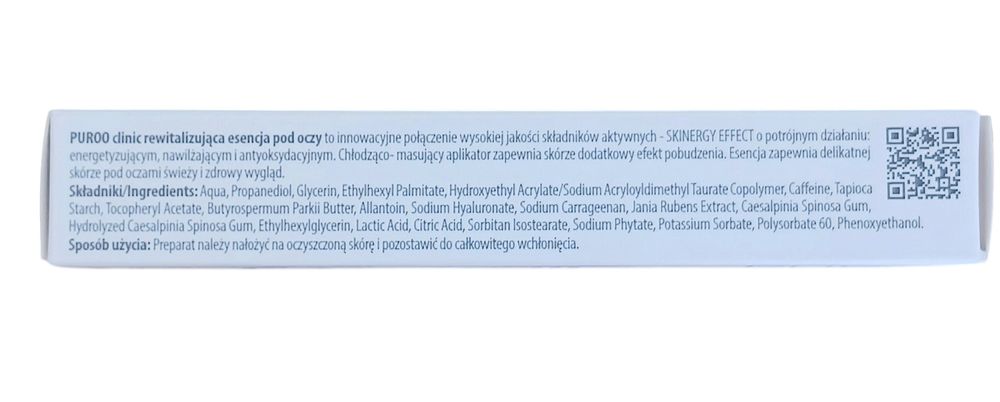 Esencja pod oczy rewitalizująca 15 ml nowa