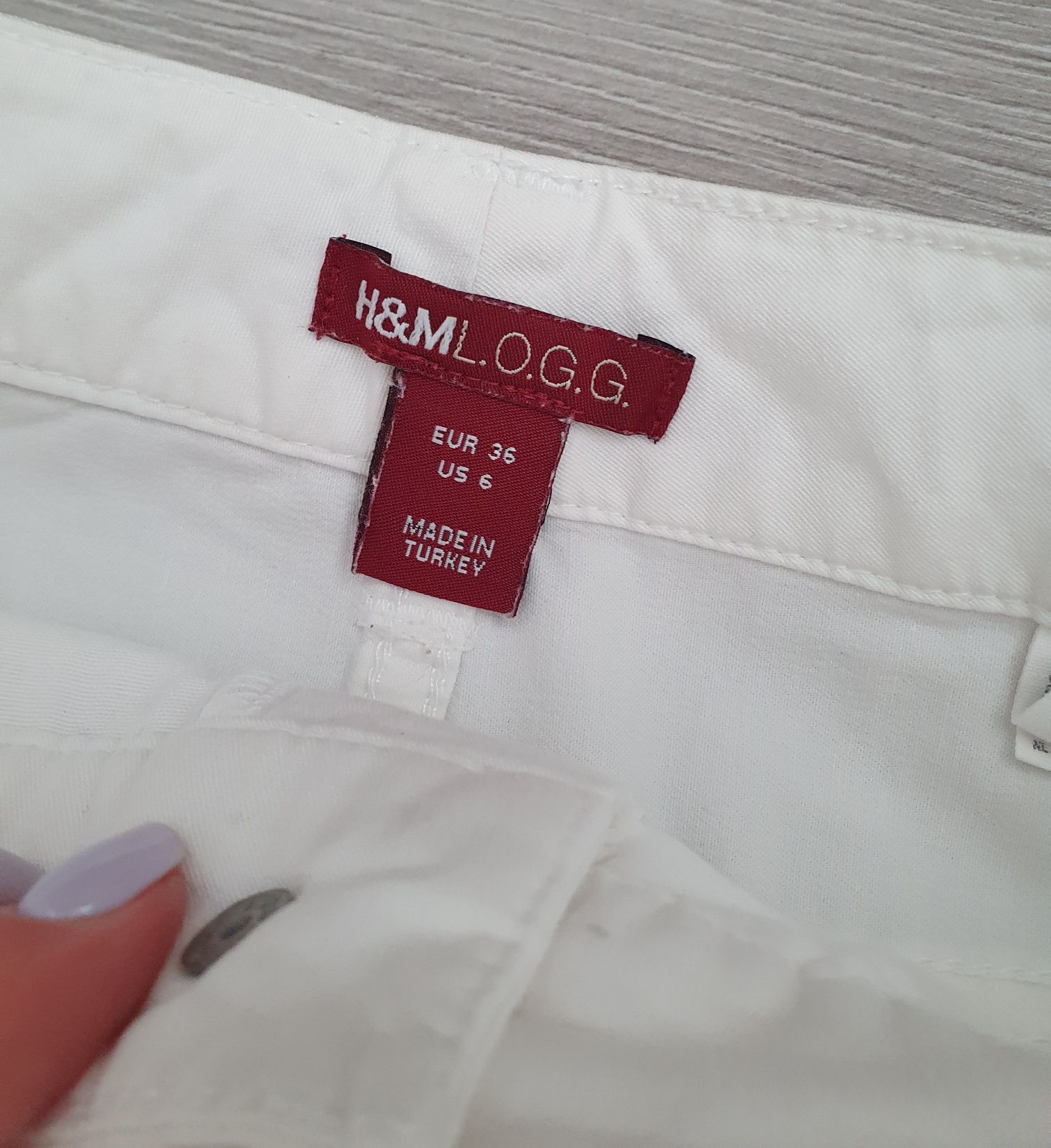 Biała krótka spódniczka mini h&m 36 s