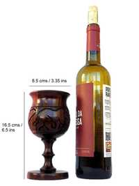 Artesanato africano Cálices e copos de vinho  em madeira exótica(Novo)
